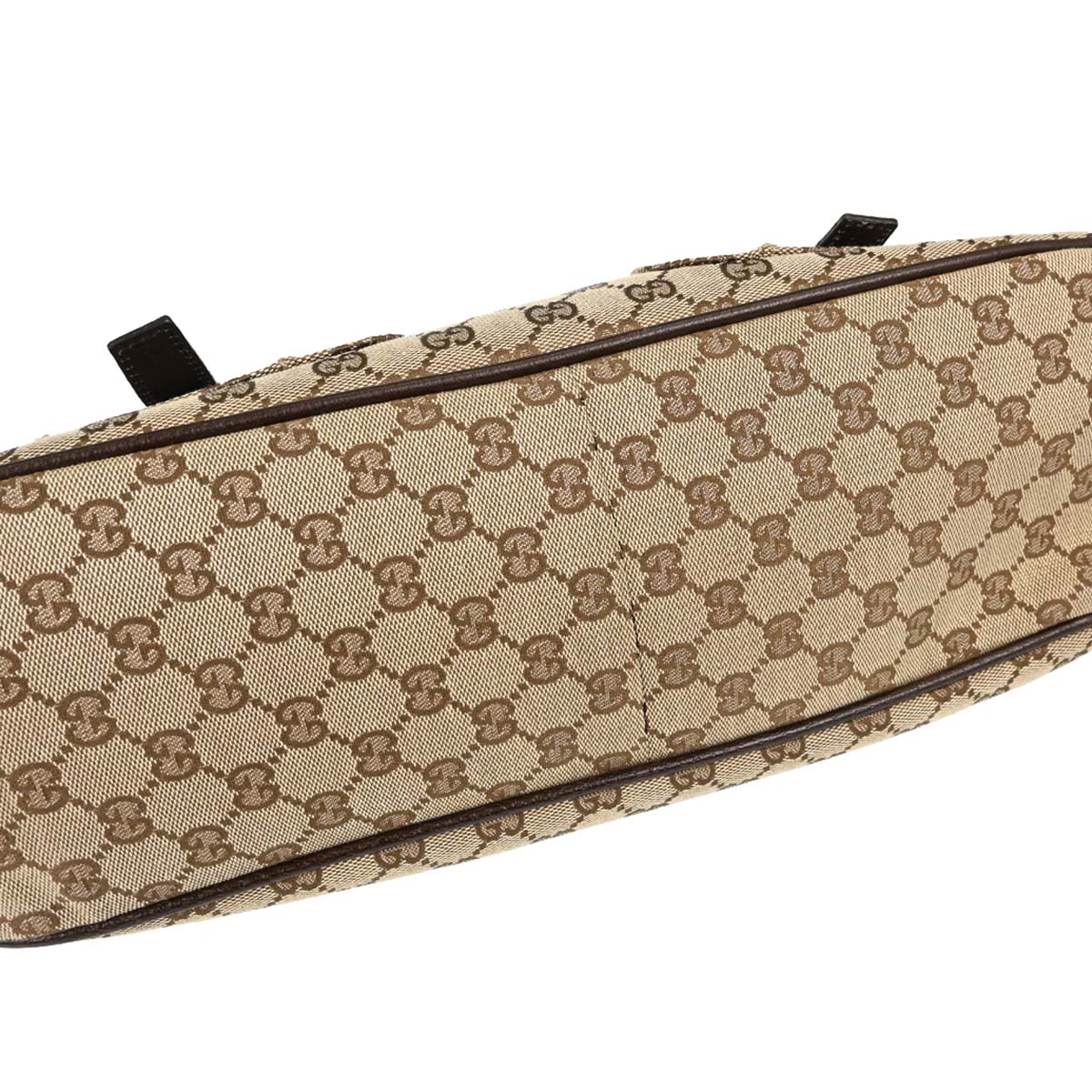 Gucci Beige Canvas GG Hobo Handbag