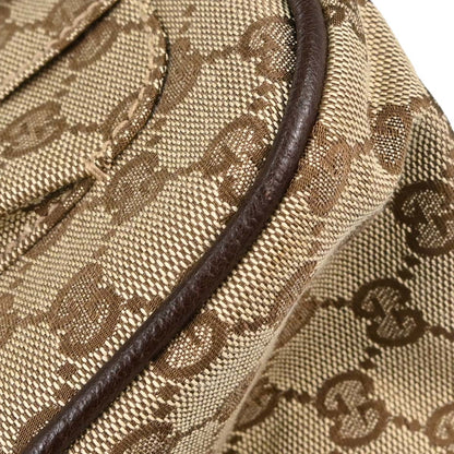 Gucci Beige Canvas GG Hobo Handbag