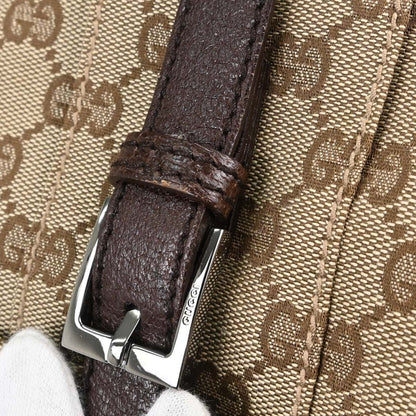 Gucci Beige Canvas GG Hobo Handbag