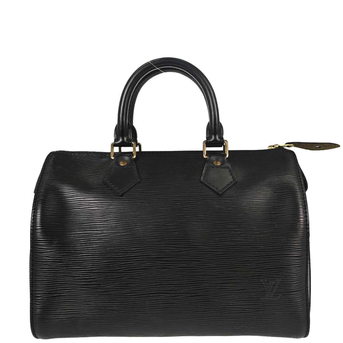 Louis Vuitton Black Epi Speedy 25 Handbag M43012