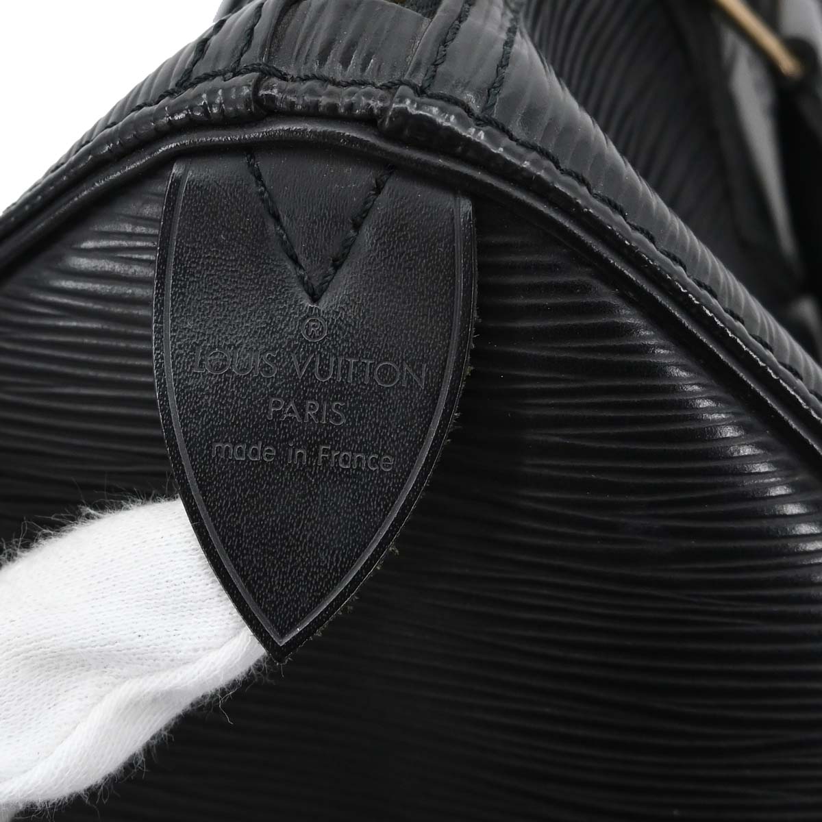 Louis Vuitton Black Epi Speedy 25 Handbag M43012