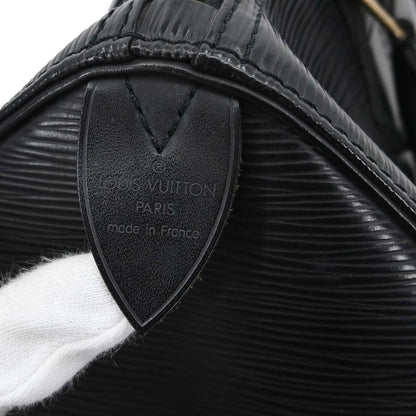 Louis Vuitton Black Epi Speedy 25 Handbag M43012