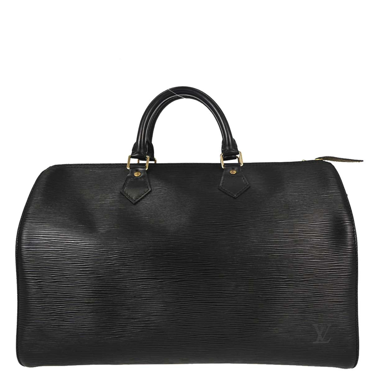 Louis Vuitton Black Epi Speedy 35 Handbag M42992