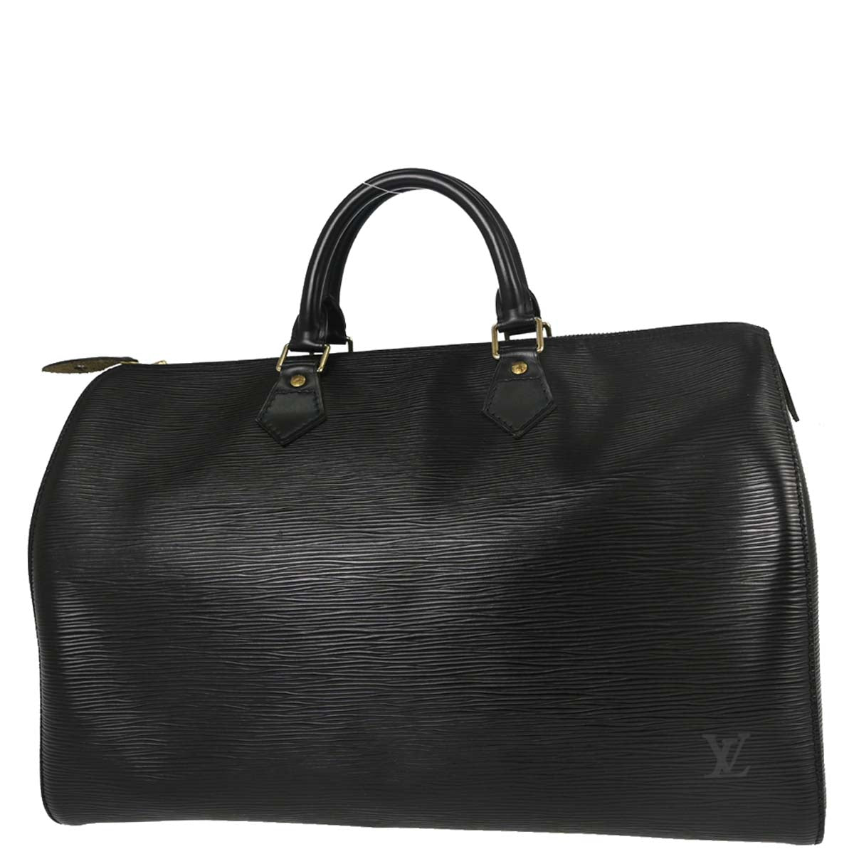 Louis Vuitton Black Epi Speedy 35 Handbag M42992