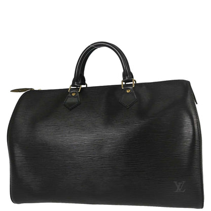 Louis Vuitton Black Epi Speedy 35 Handbag M42992
