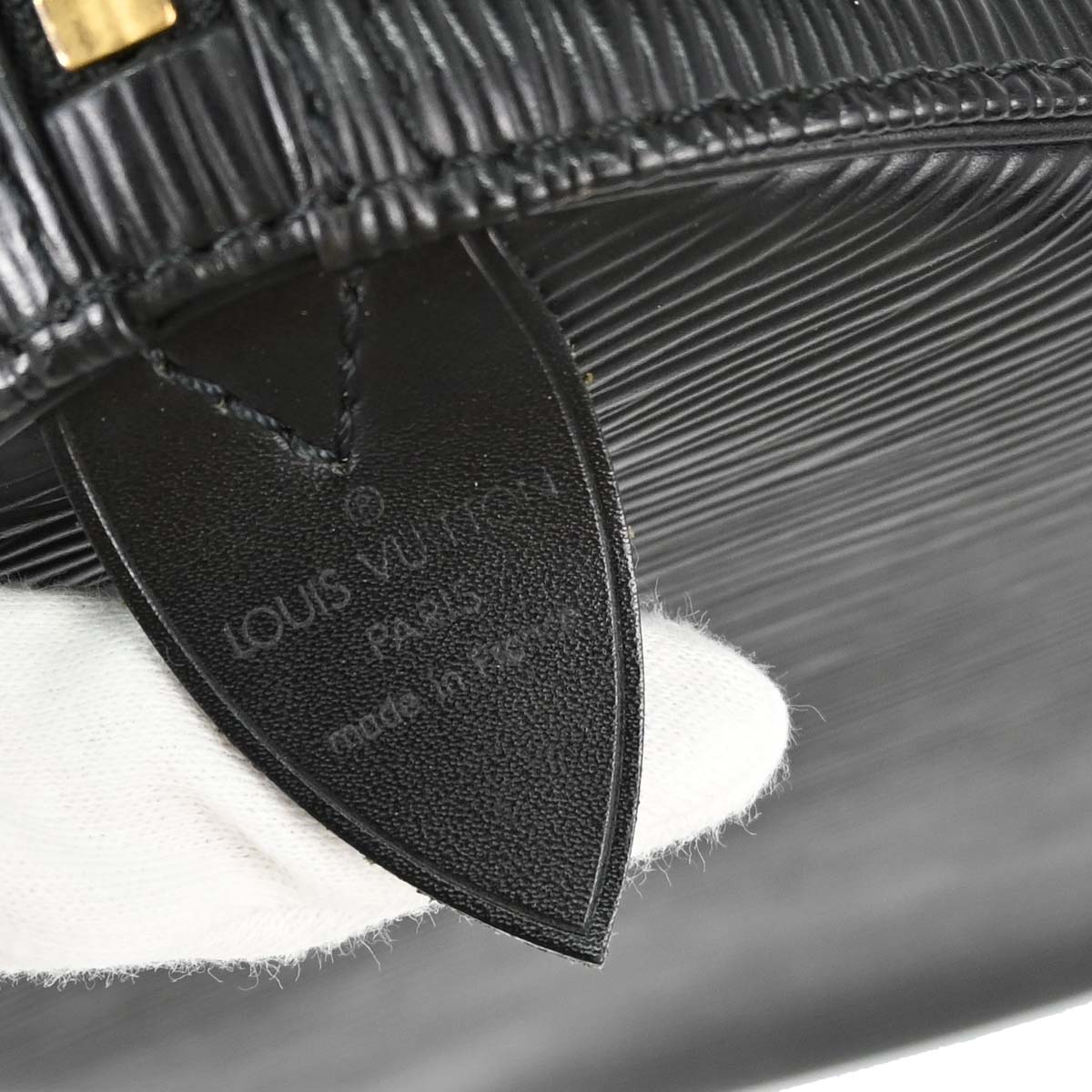 Louis Vuitton Black Epi Speedy 35 Handbag M42992
