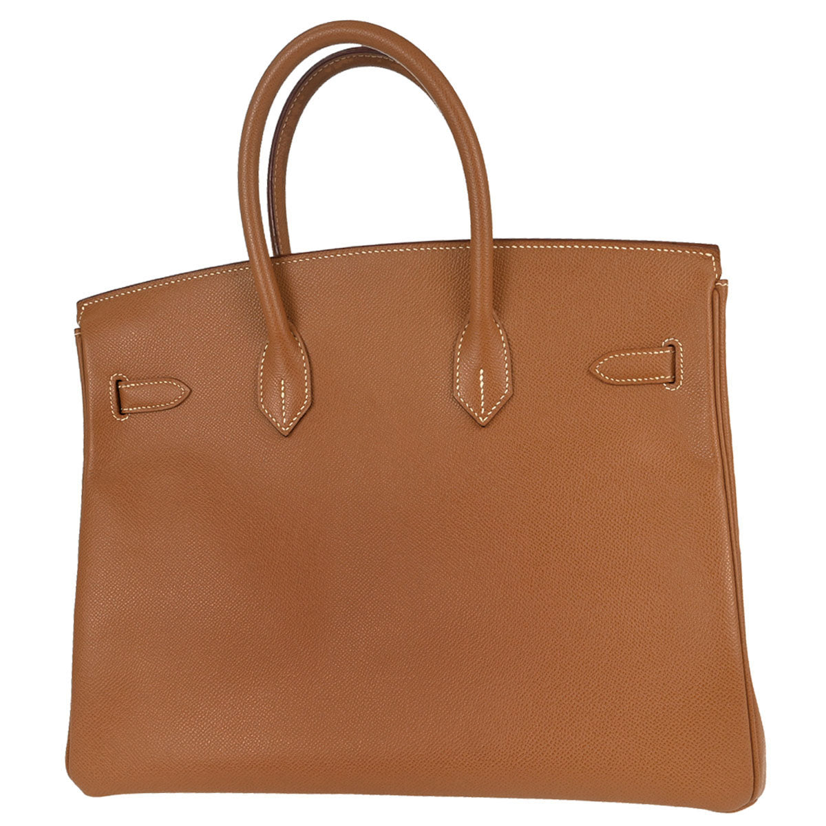 Hermes Gold Courchevel Birkin 35 Handbag
