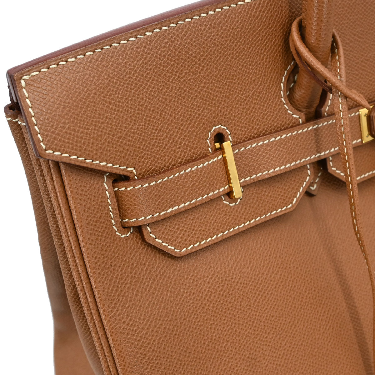 Hermes Gold Courchevel Birkin 35 Handbag
