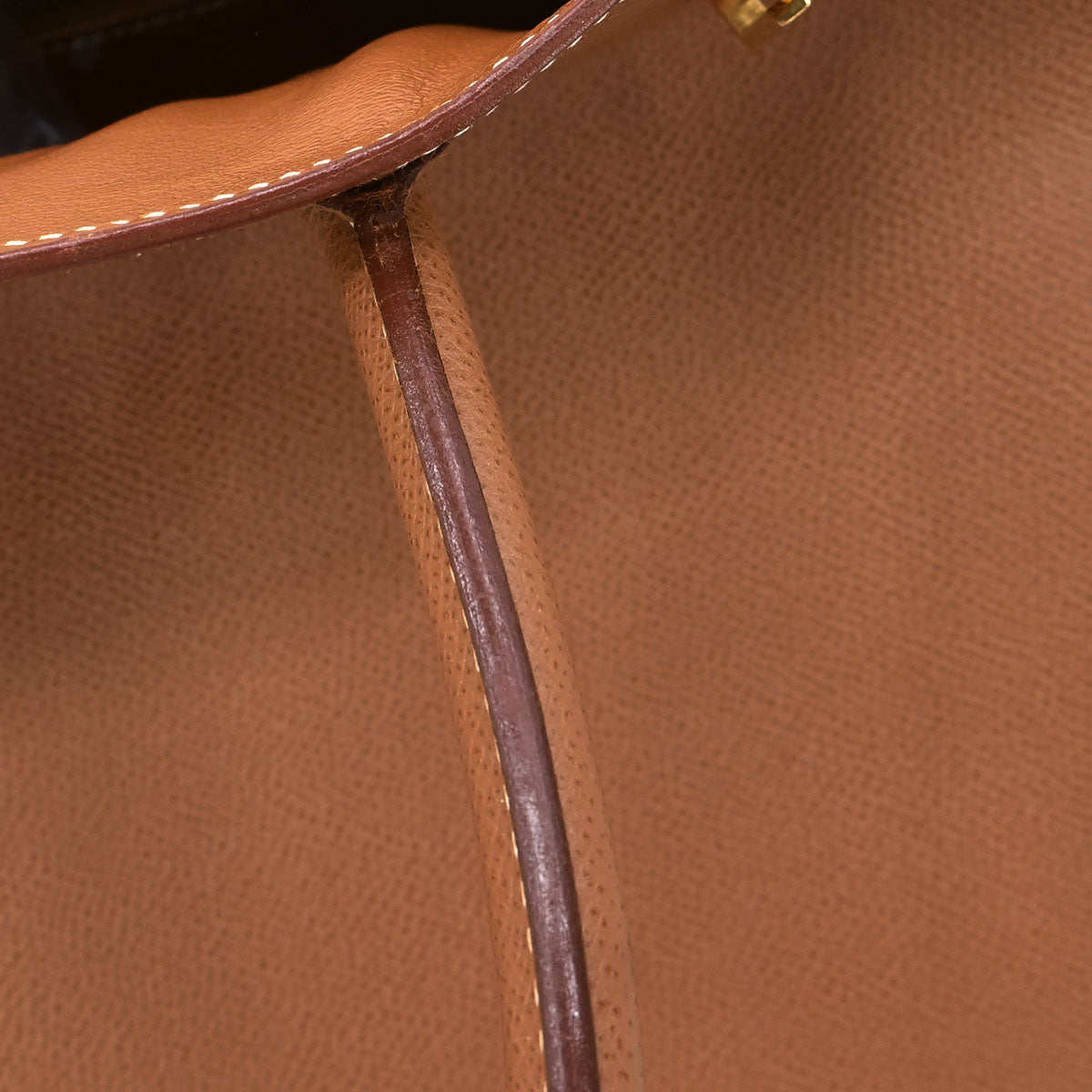 Hermes Gold Courchevel Birkin 35 Handbag
