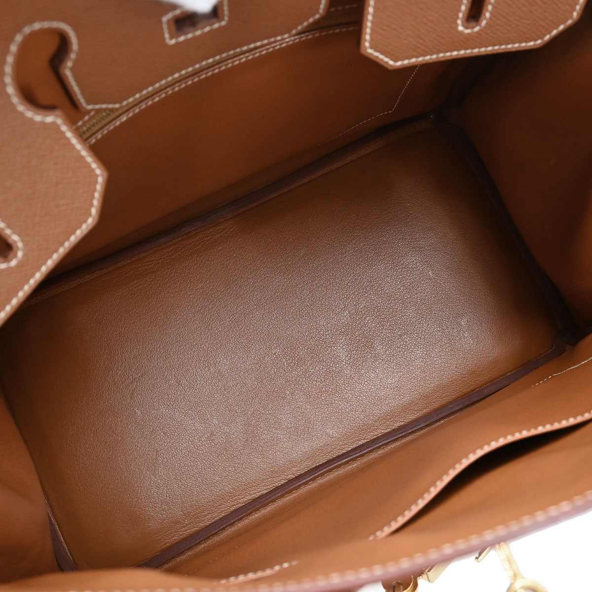 Hermes Gold Courchevel Birkin 35 Handbag