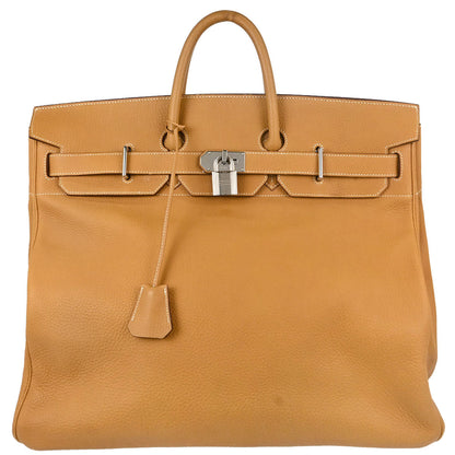 Hermes Natural Fjord HAC Haut a Courroies 50 Handbag