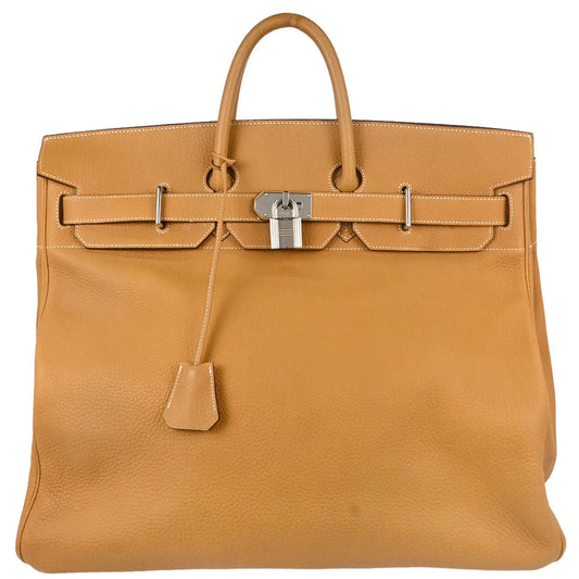 Hermes Natural Fjord HAC Haut a Courroies 50 Handbag