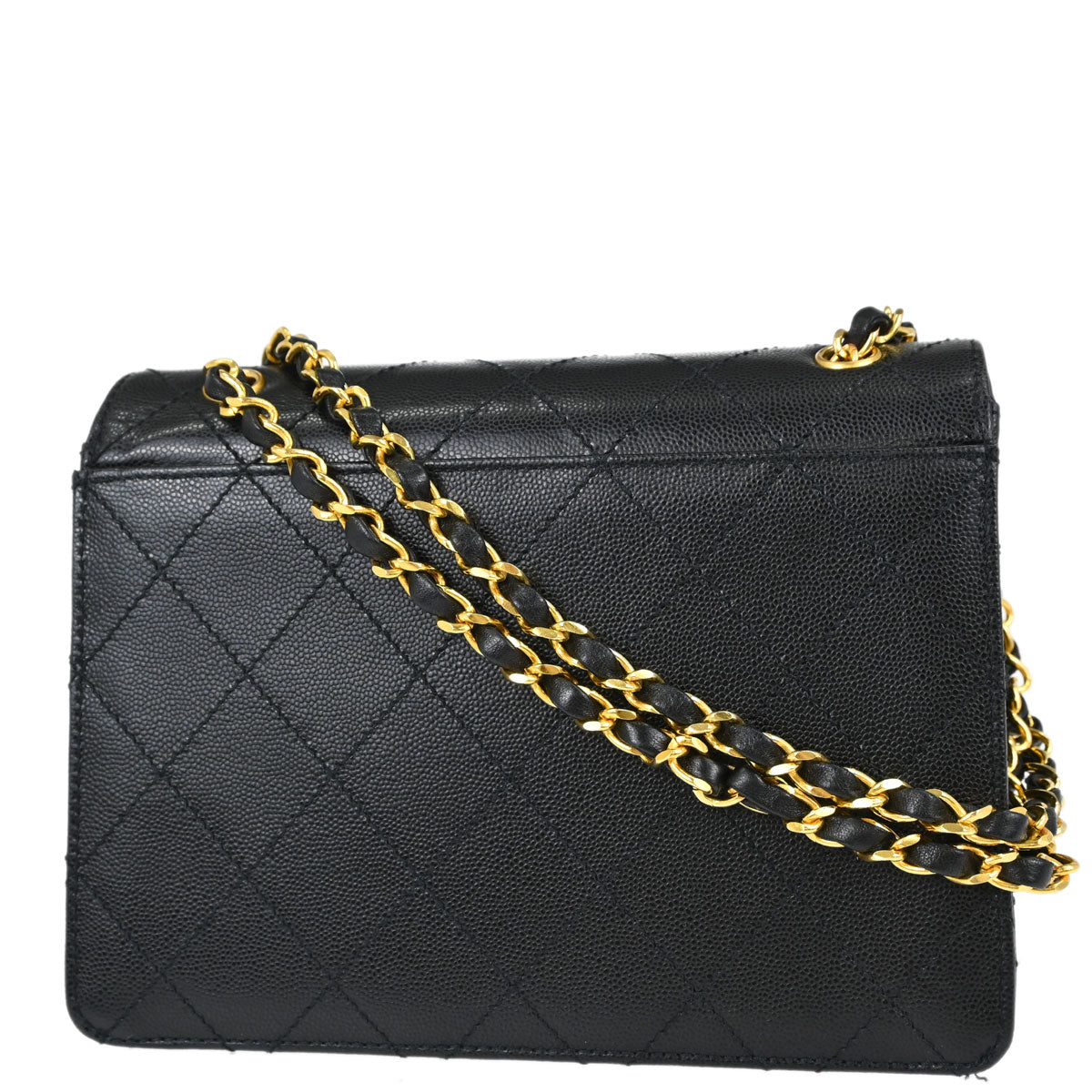Chanel Black Caviar Skin Shoulder Bag