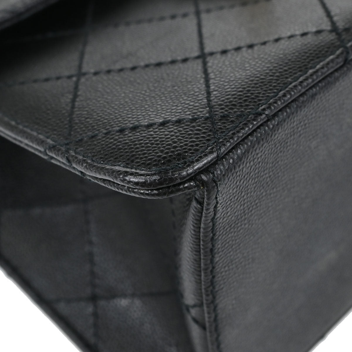 Chanel Black Caviar Skin Shoulder Bag