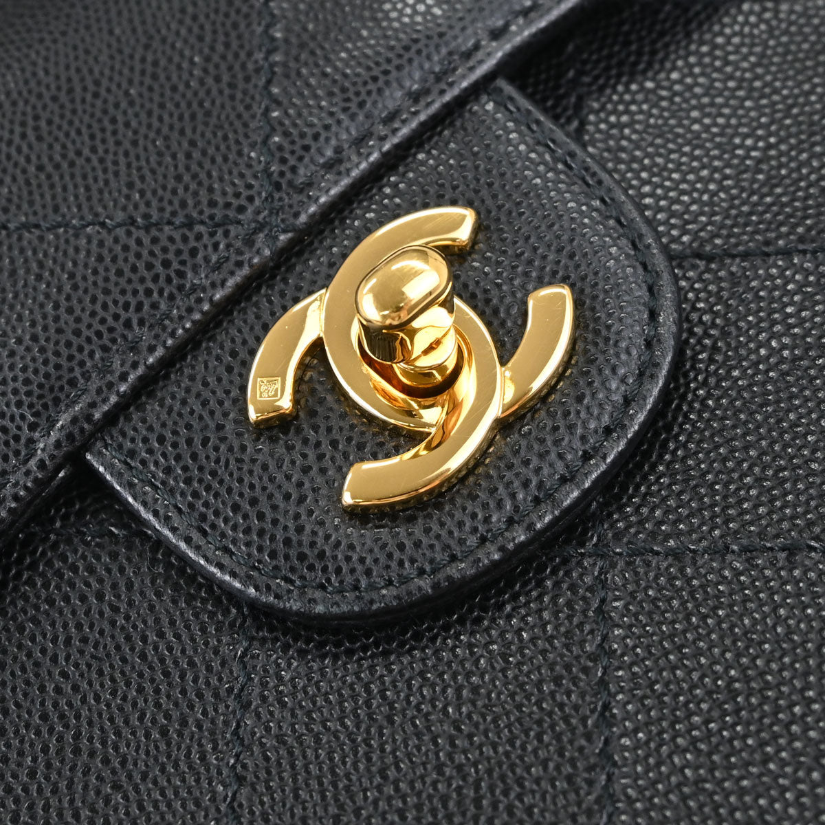 Chanel Black Caviar Skin Shoulder Bag