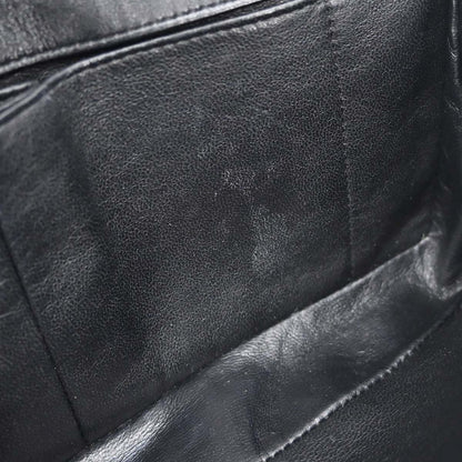Chanel 2006-2008 Black Perforated Lambskin East West Shoulder Bag