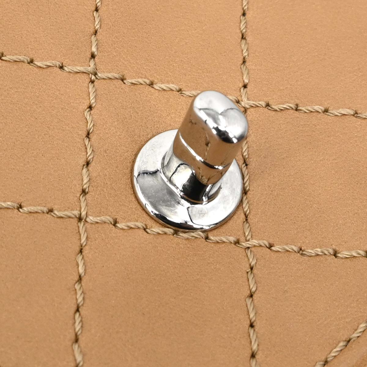 Chanel Brown Calfskin Wild Stitch Shoulder Bag