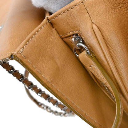 Chanel Brown Calfskin Wild Stitch Shoulder Bag