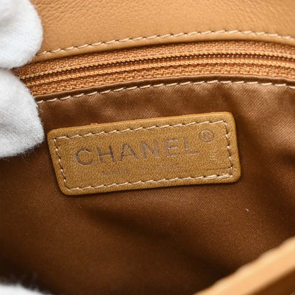 Chanel Brown Calfskin Wild Stitch Shoulder Bag