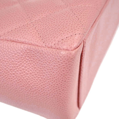 Chanel 2003-2004 Pink Caviar Skin Petite Shopping Tote PST Chain Handbag