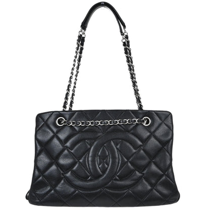 Chanel Black Caviar Skin Timeless Tote Bag
