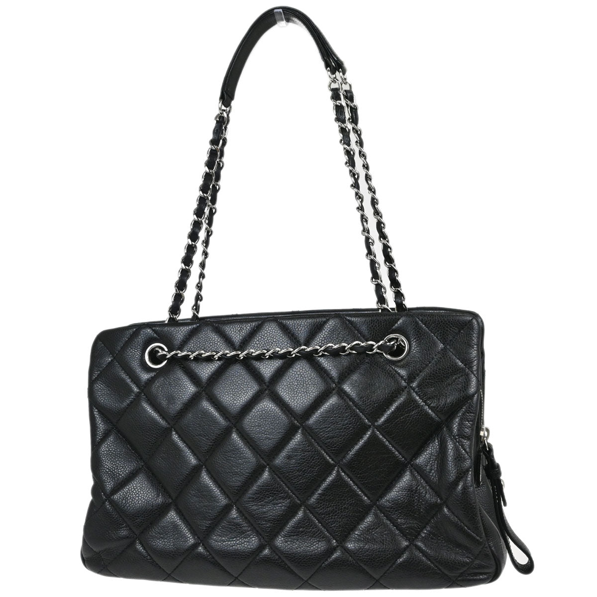 Chanel Black Caviar Skin Timeless Tote Bag