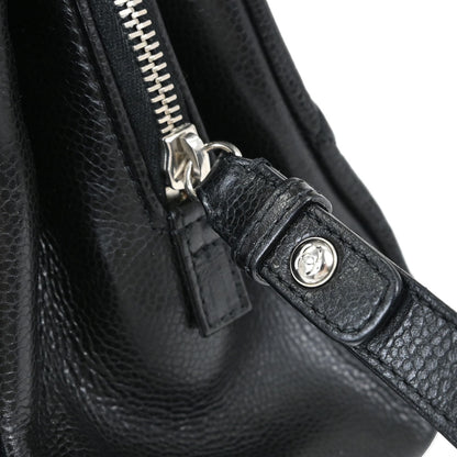 Chanel Black Caviar Skin Timeless Tote Bag