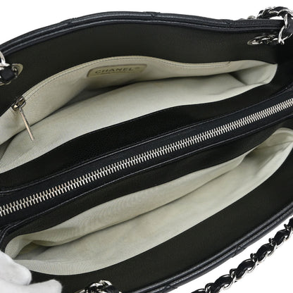 Chanel Black Caviar Skin Timeless Tote Bag