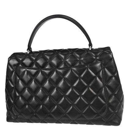 Chanel 2005-2006 Black Lambskin Top Handle Handbag
