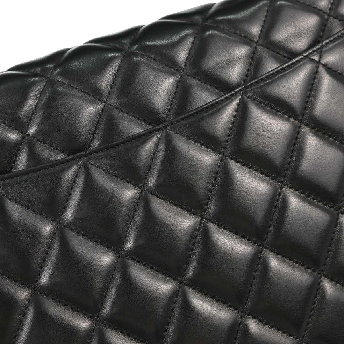 Chanel 2005-2006 Black Lambskin Top Handle Handbag