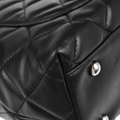 Chanel 2005-2006 Black Lambskin Top Handle Handbag