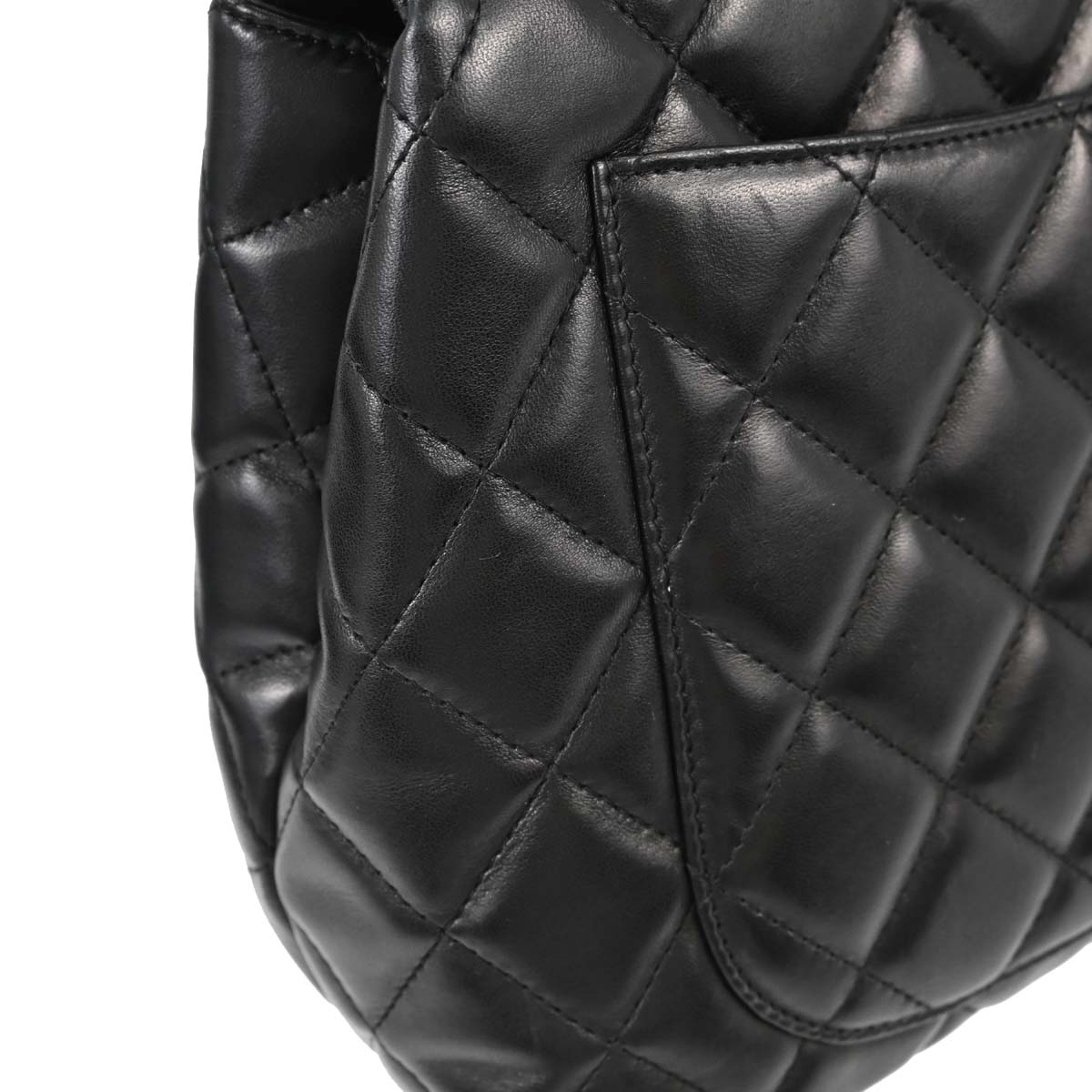Chanel 2005-2006 Black Lambskin Top Handle Handbag