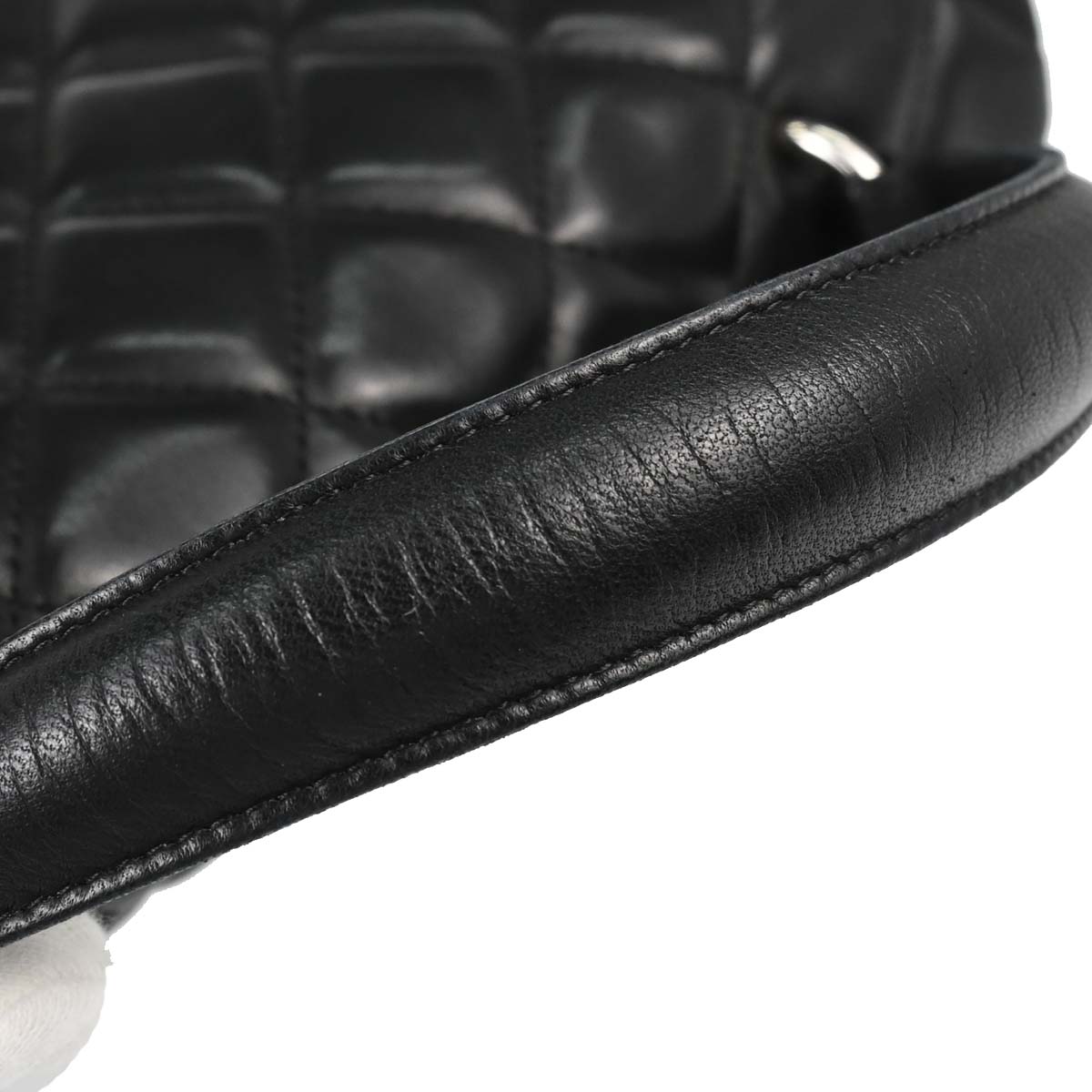 Chanel 2005-2006 Black Lambskin Top Handle Handbag