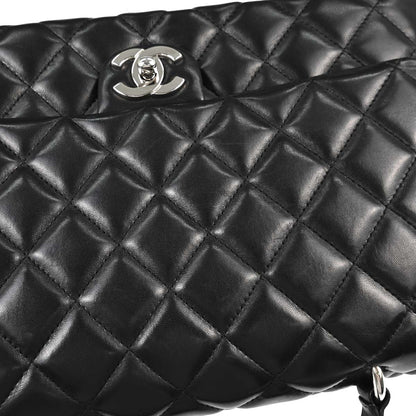 Chanel 2005-2006 Black Lambskin Top Handle Handbag