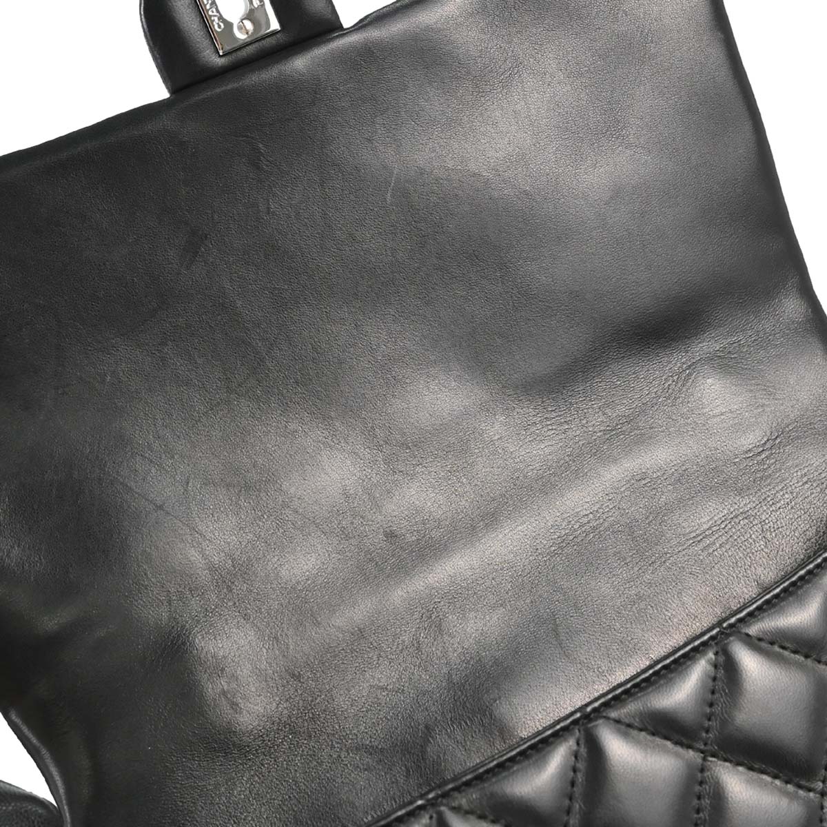 Chanel 2005-2006 Black Lambskin Top Handle Handbag