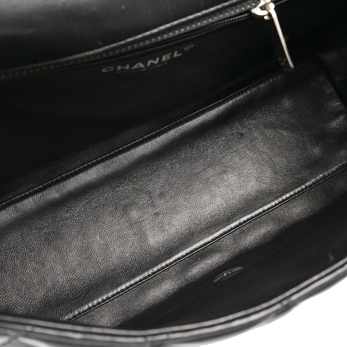 Chanel 2005-2006 Black Lambskin Top Handle Handbag