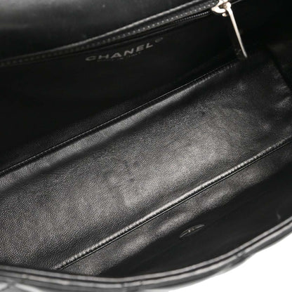 Chanel 2005-2006 Black Lambskin Top Handle Handbag