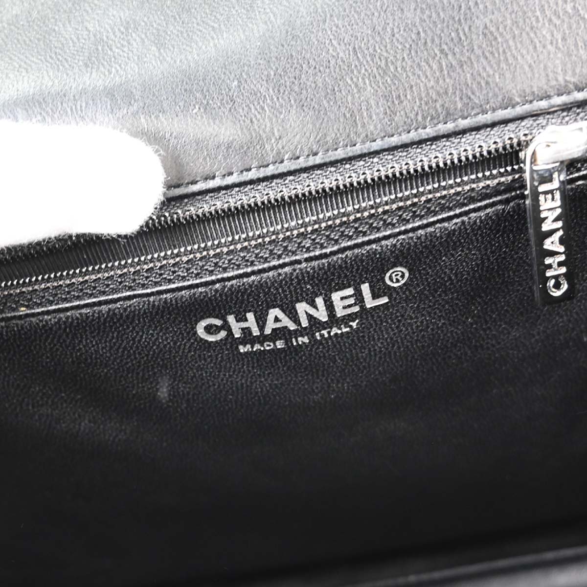 Chanel 2005-2006 Black Lambskin Top Handle Handbag