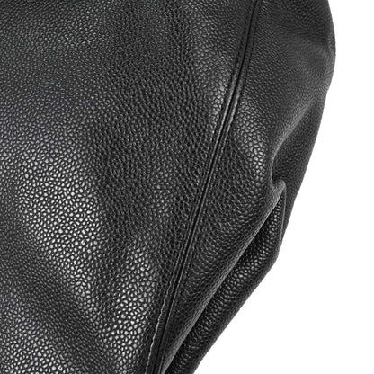 Chanel 2000-2001 Black Caviar Skin Tote Handbag
