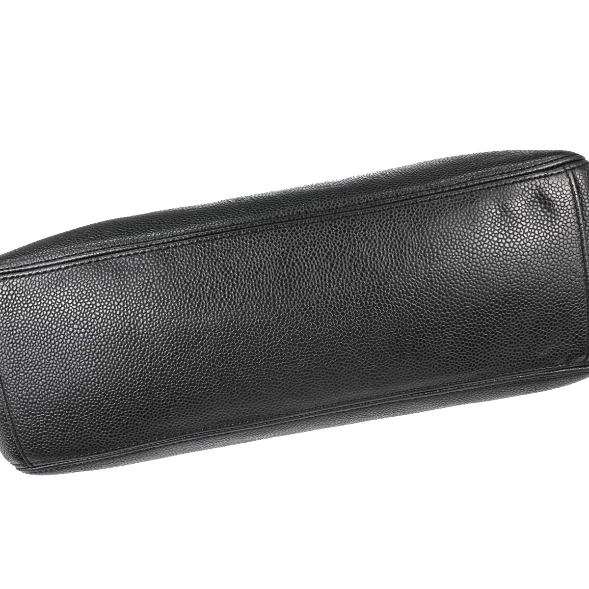 Chanel 2000-2001 Black Caviar Skin Tote Handbag