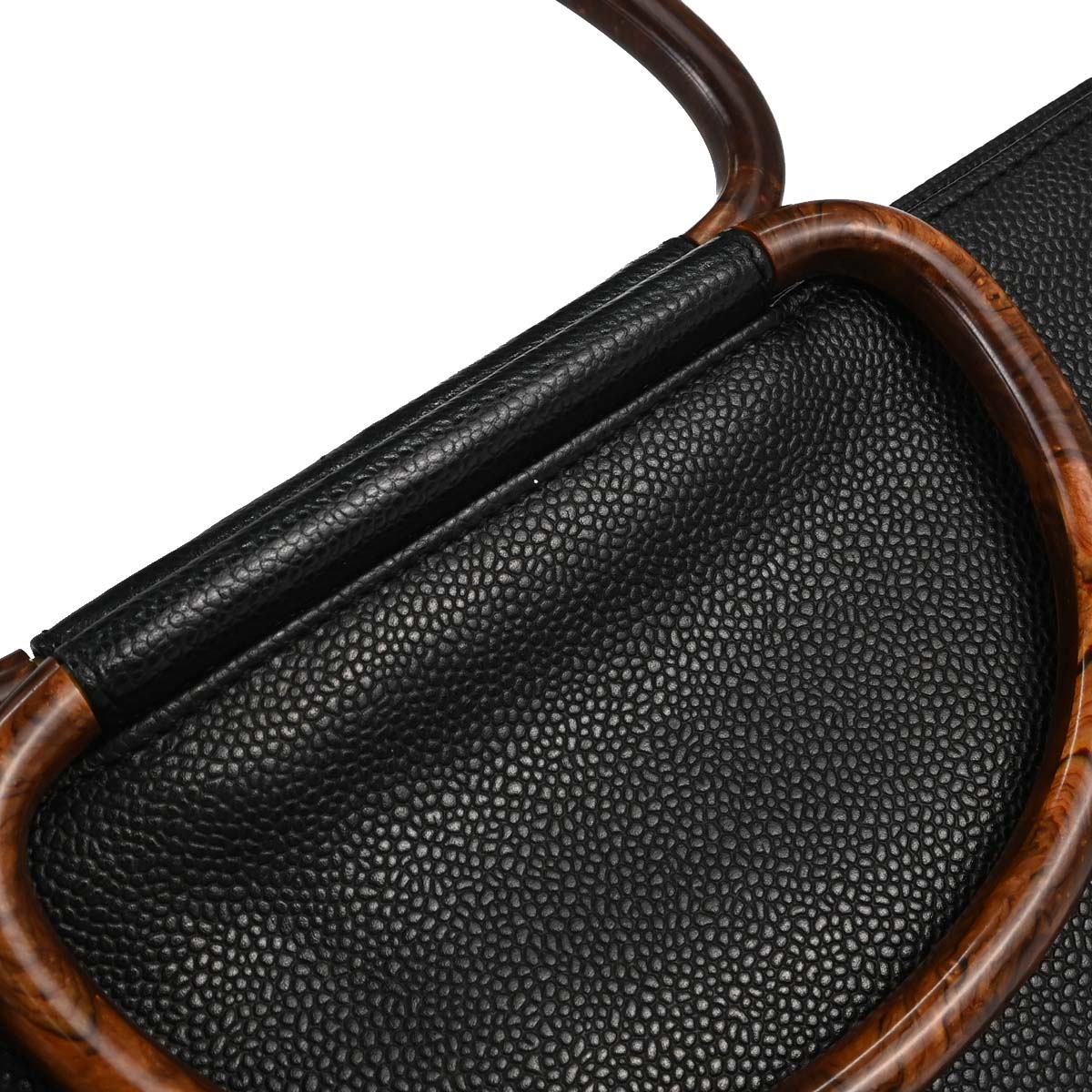 Chanel 2000-2001 Black Caviar Skin Tote Handbag