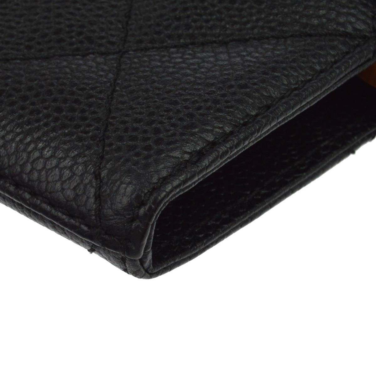 Chanel Black Caviar Skin Tote Chain Handbag