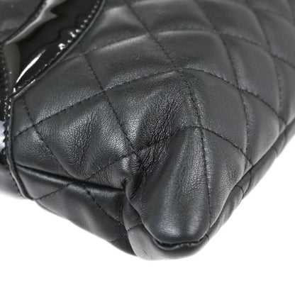 Chanel Black Calfskin Cambon Ligne Tote Handbag