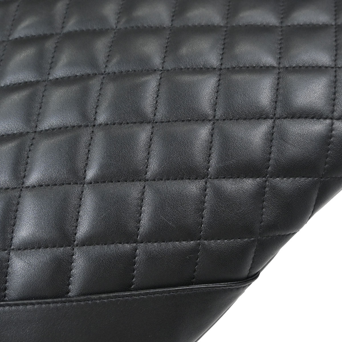 Chanel Black Calfskin Cambon Ligne Tote Handbag