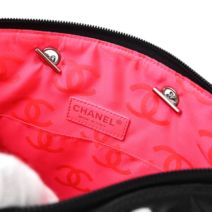 Chanel Black Calfskin Cambon Ligne Tote Handbag