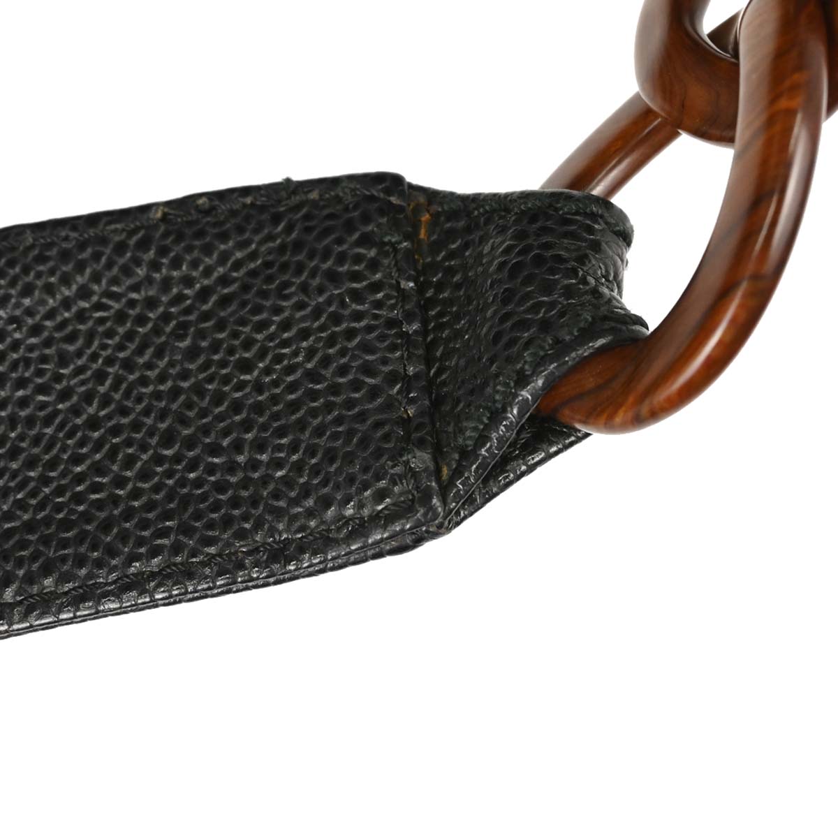 Chanel 2001-2003 Black Caviar Skin Handbag