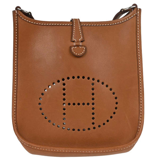 Hermes Fauve Barenia Evelyne TPM Shoulder Bag
