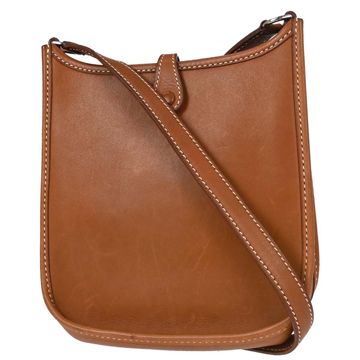 Hermes Fauve Barenia Evelyne TPM Shoulder Bag