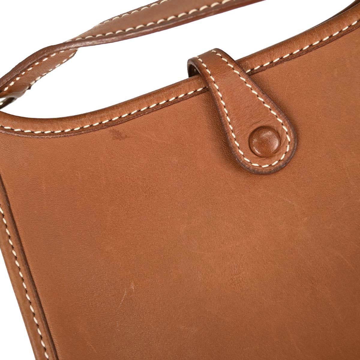 Hermes Fauve Barenia Evelyne TPM Shoulder Bag