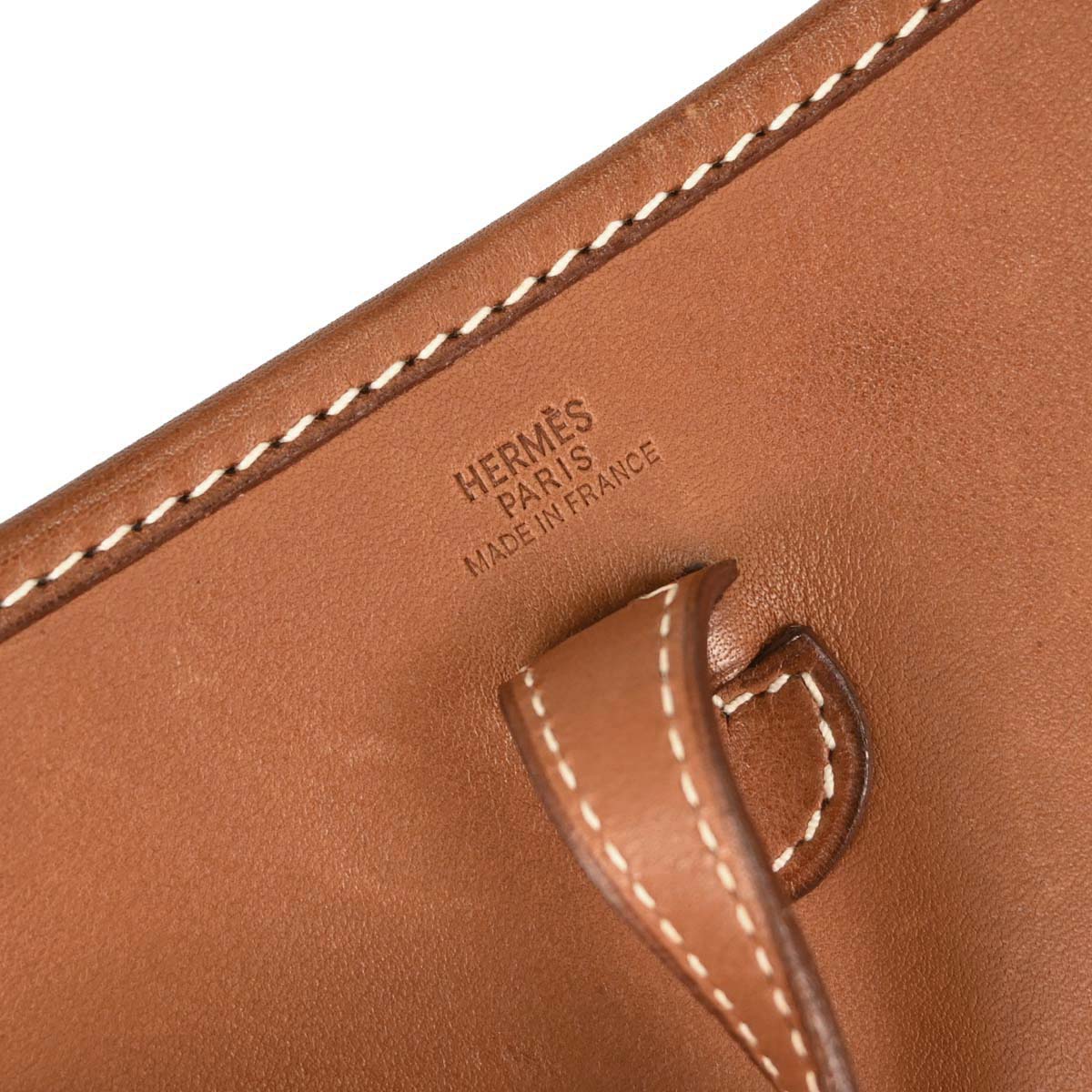 Hermes Fauve Barenia Evelyne TPM Shoulder Bag